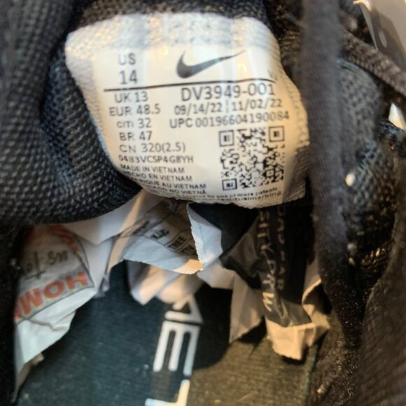 Nike Free Metcon 5 DV3949-001 Black Running Shoes Sneakers - Men's Size 14 - Picture 4 of 4